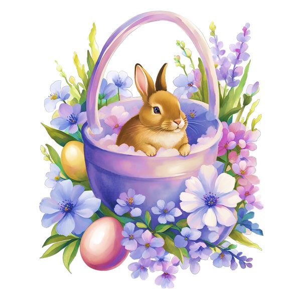 Easter Bunny Wonderland Clipart: Watercolor Spring Rabbits PNG - Commercial Use — image 5