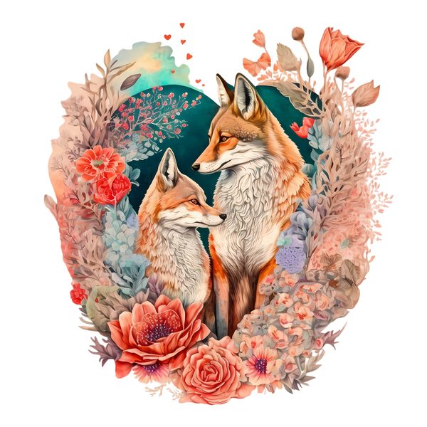 Coyote Couple Clipart Collection PNG - Commercial Use — image 1