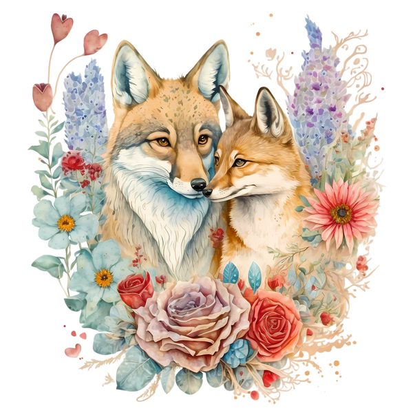 Coyote Couple Clipart Collection PNG - Commercial Use — image 2