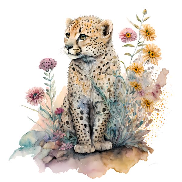 Cute Baby Leopard Clipart Collection PNG - Commercial Use — image 1