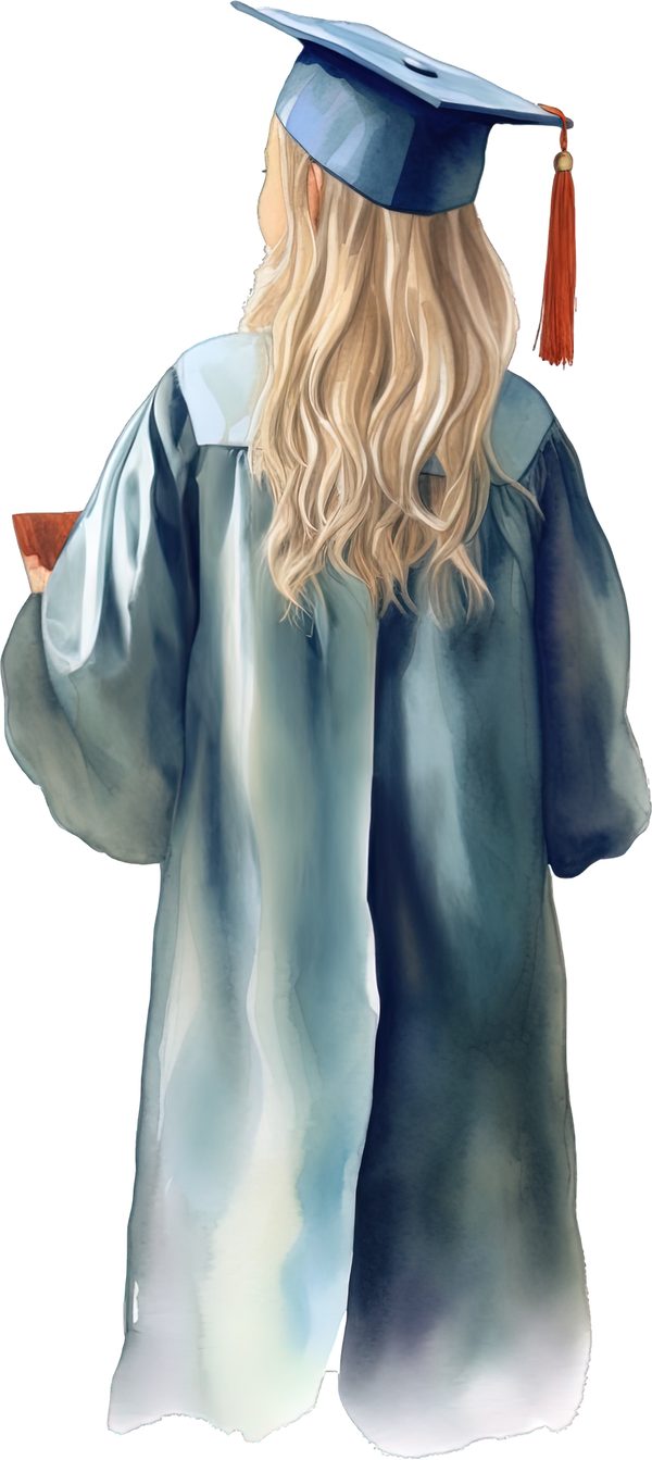 Girl Graduates Clipart Collection PNG - Commercial Use — image 1