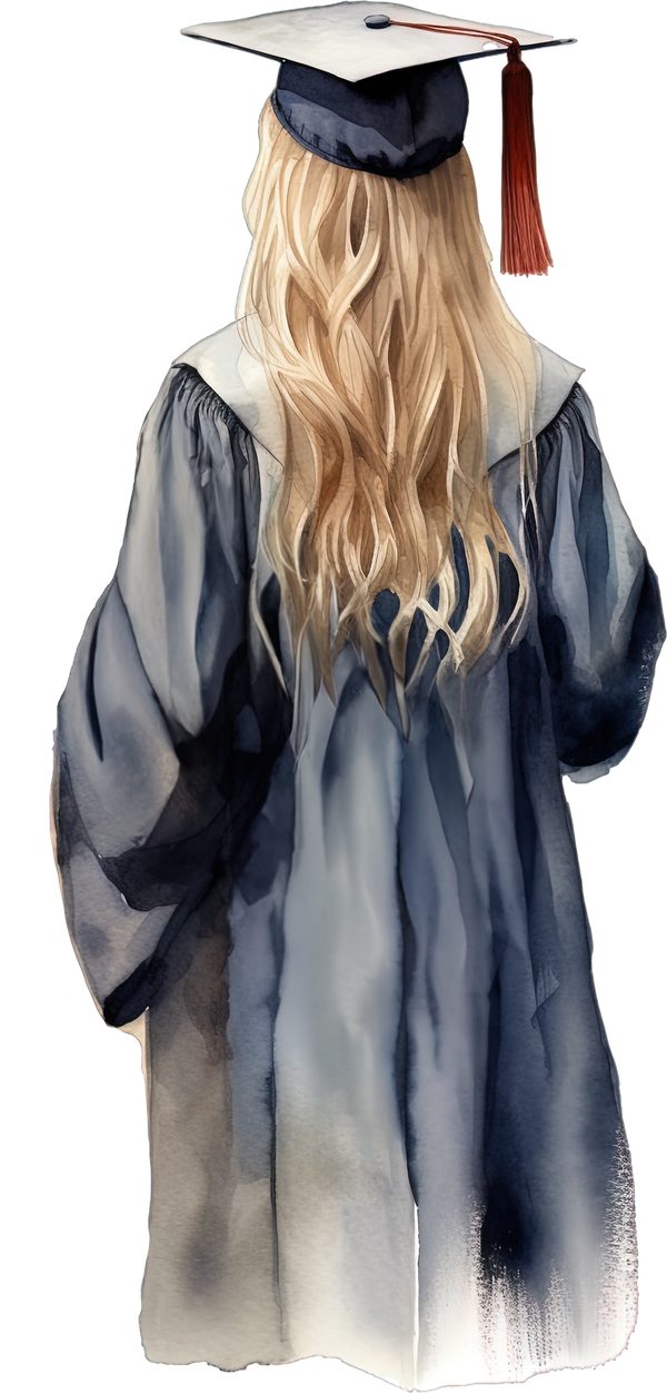 Girl Graduates Clipart Collection PNG - Commercial Use — image 2