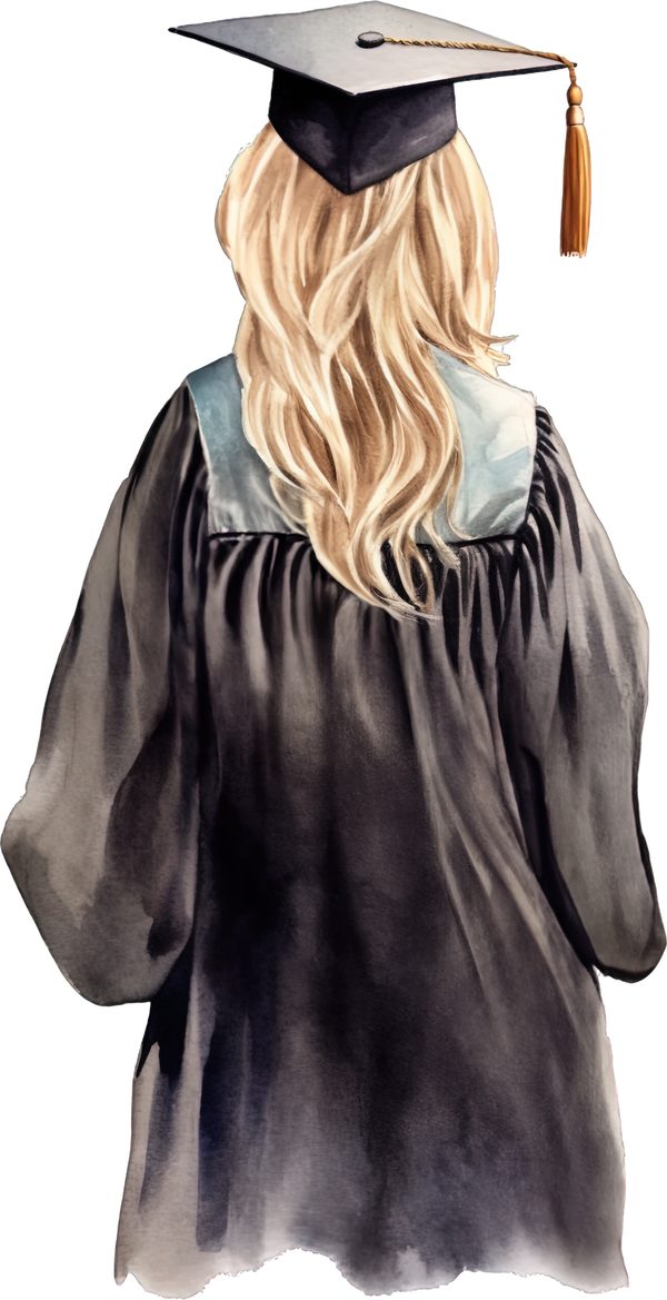 Girl Graduates Clipart Collection PNG - Commercial Use — image 3