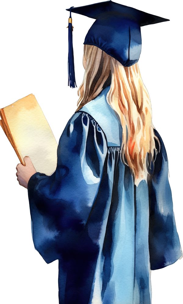 Girl Graduates Clipart Collection PNG - Commercial Use — image 5