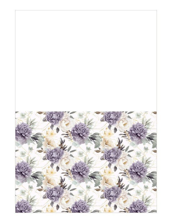 Purple Blooms Watercolor Digital Paper Kit: Printable Papers, Cards, Tags, Ephemera — image 22