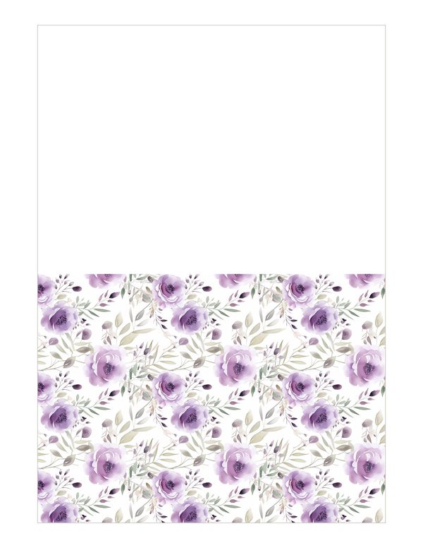 Purple Blooms Watercolor Digital Paper Kit: Printable Papers, Cards, Tags, Ephemera — image 25