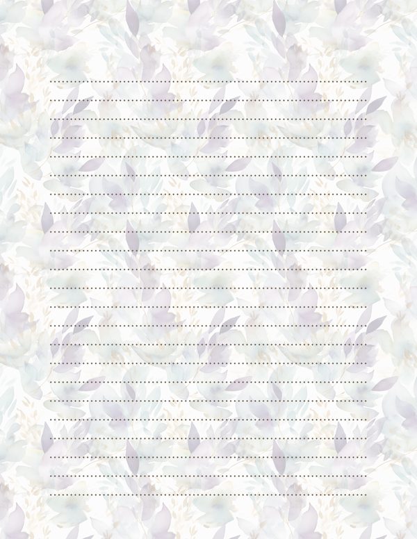 Purple Blooms Watercolor Digital Paper Kit: Printable Papers, Cards, Tags, Ephemera — image 38