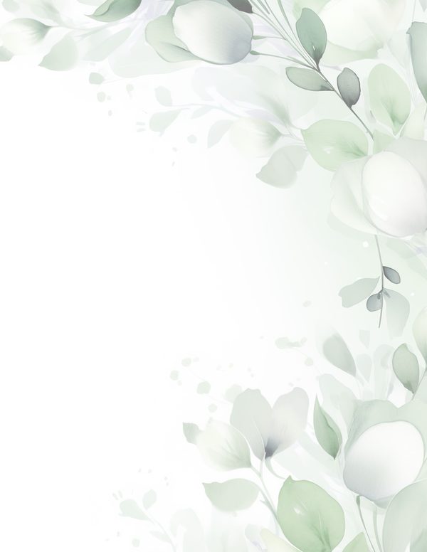 Sage Green Floral Watercolor Digital Paper: Scrapbook Backgrounds (Digital Download) — image 4