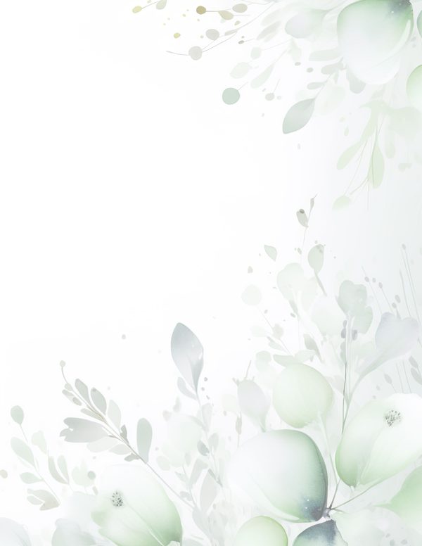 Sage Green Floral Watercolor Digital Paper: Scrapbook Backgrounds (Digital Download) — image 5