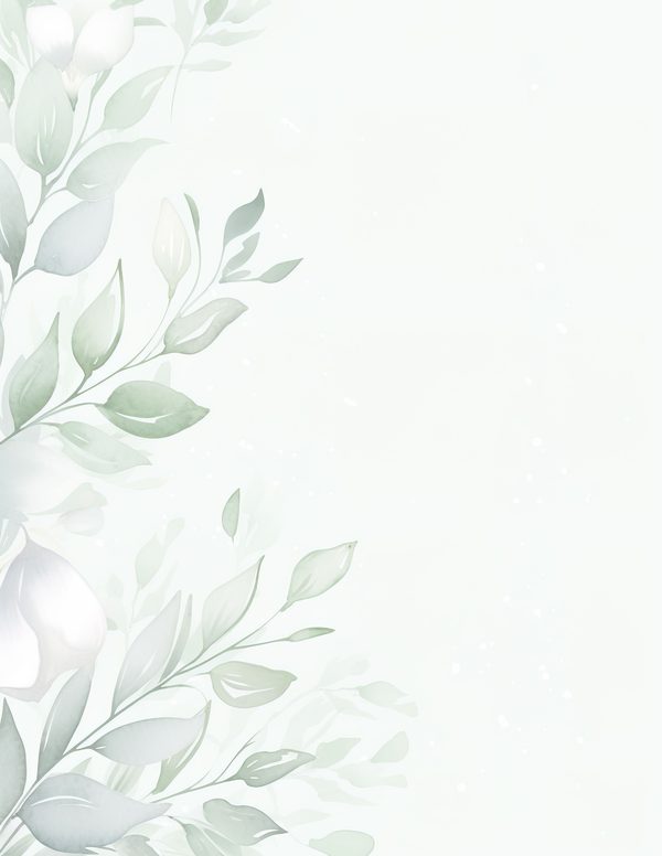Sage Green Floral Watercolor Digital Paper: Scrapbook Backgrounds (Digital Download) — image 6
