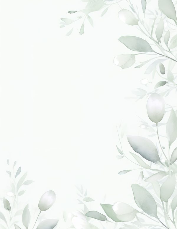 Sage Green Floral Watercolor Digital Paper: Scrapbook Backgrounds (Digital Download) — image 7