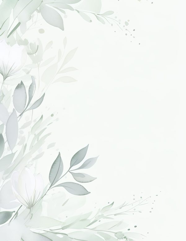 Sage Green Floral Watercolor Digital Paper: Scrapbook Backgrounds (Digital Download) — image 8