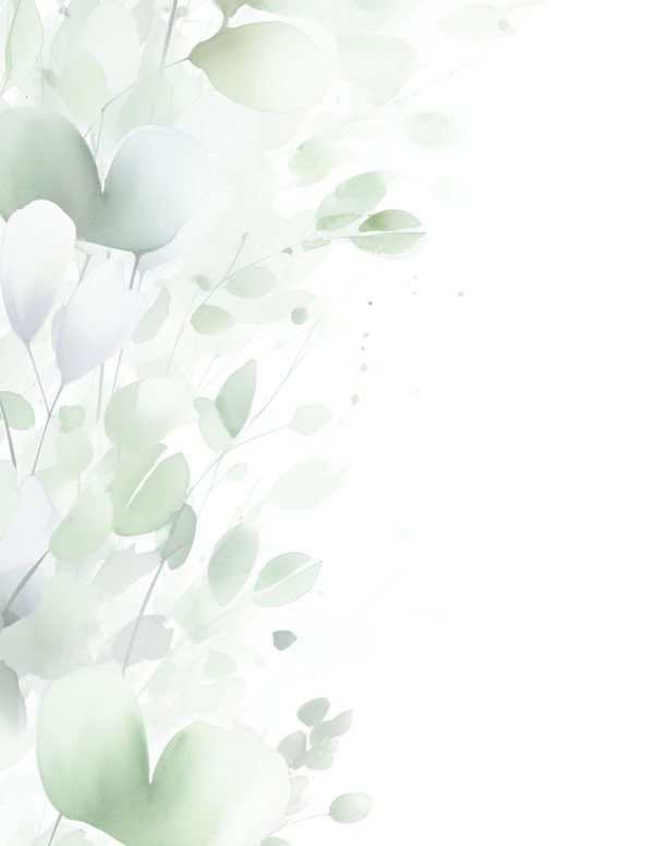 Sage Green Floral Watercolor Digital Paper: Scrapbook Backgrounds (Digital Download) — image 9