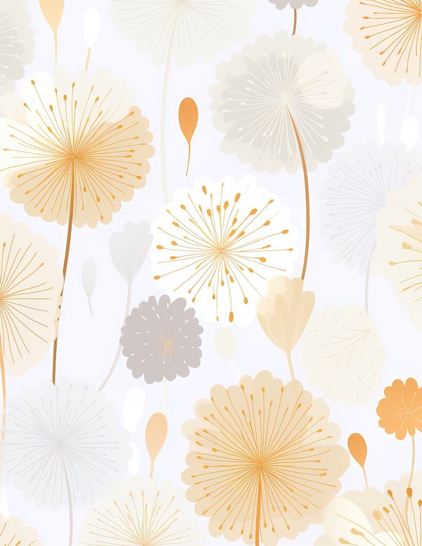 Minimalist Beige Wildflower Watercolor Digital Paper Kit: Printable Papers, Cards, Tags, Ephemera — image 3