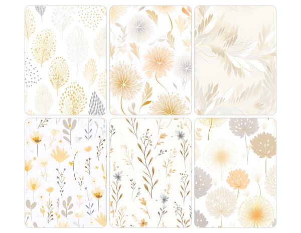 Minimalist Beige Wildflower Watercolor Digital Paper Kit: Printable Papers, Cards, Tags, Ephemera — image 30