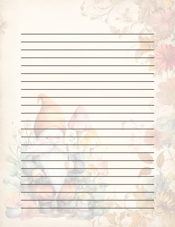 Autumn Garden Gnomes Watercolor Digital Paper Kit: Printable Papers, Cards, Tags, Ephemera — image 33