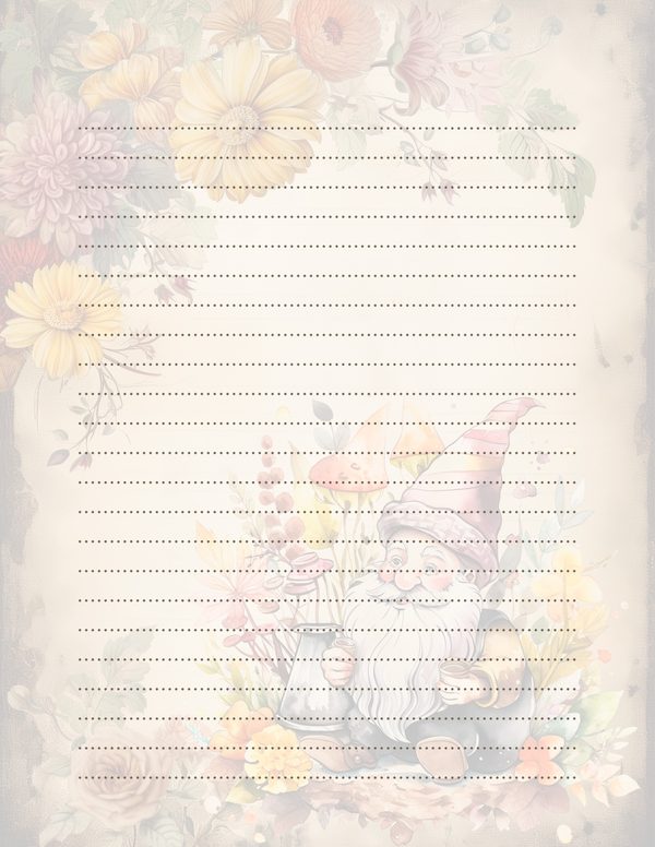 Autumn Garden Gnomes Watercolor Digital Paper Kit: Printable Papers, Cards, Tags, Ephemera — image 34