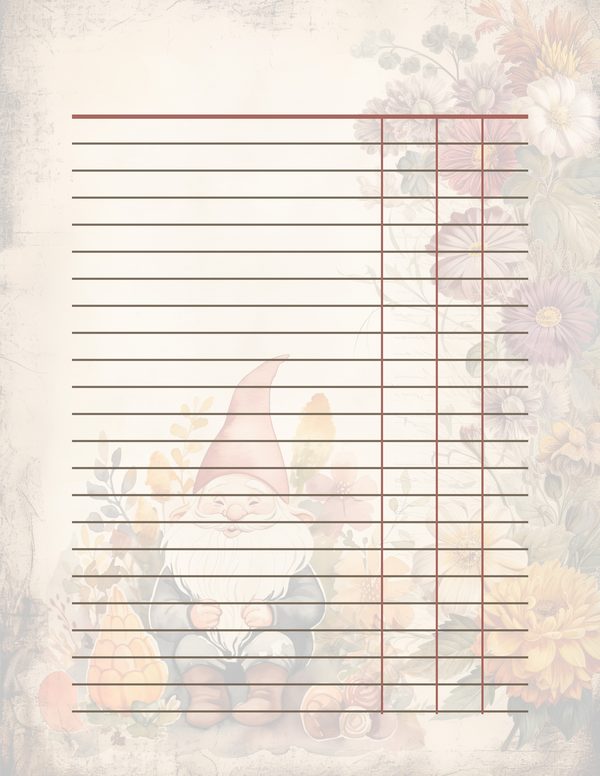 Autumn Garden Gnomes Watercolor Digital Paper Kit: Printable Papers, Cards, Tags, Ephemera — image 37