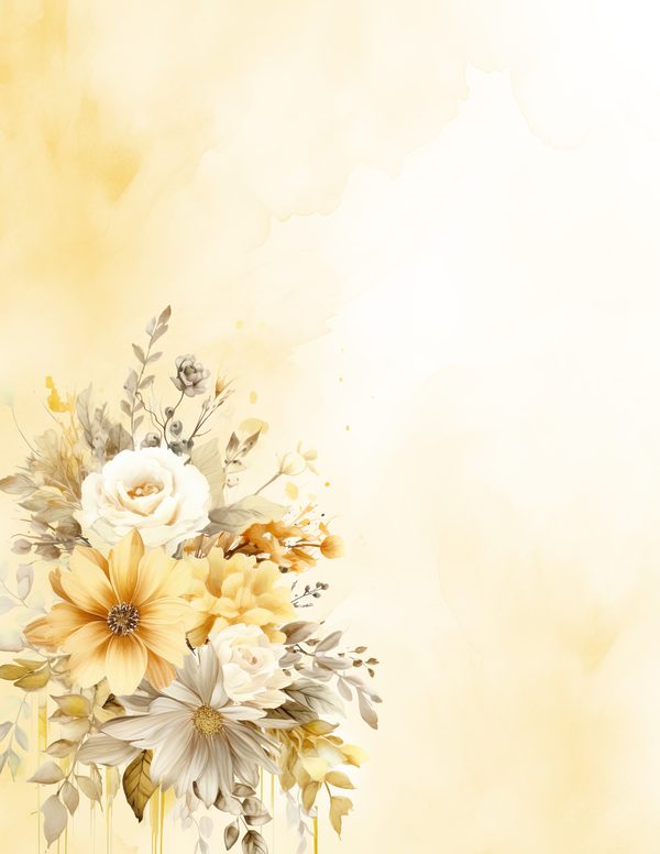 Autumn Garden Watercolor Digital Paper Kit: Printable Papers, Cards, Tags, Ephemera — image 1