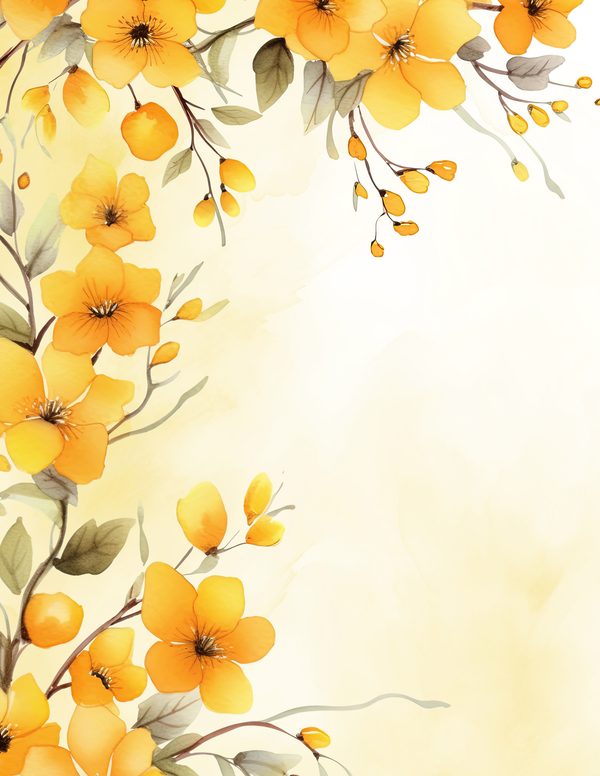 Autumn Garden Watercolor Digital Paper Kit: Printable Papers, Cards, Tags, Ephemera — image 7