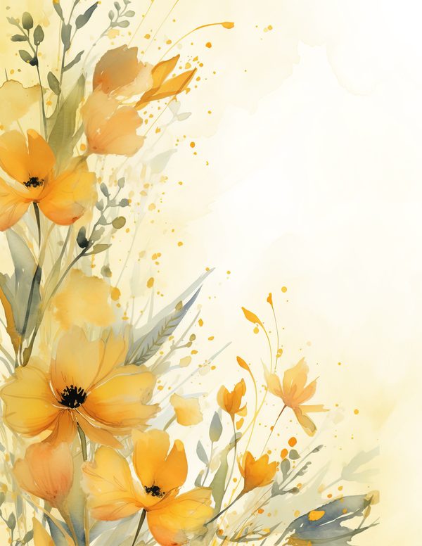 Autumn Garden Watercolor Digital Paper Kit: Printable Papers, Cards, Tags, Ephemera — image 9