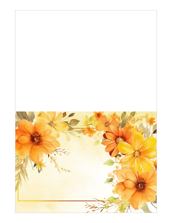 Autumn Garden Watercolor Digital Paper Kit: Printable Papers, Cards, Tags, Ephemera — image 18