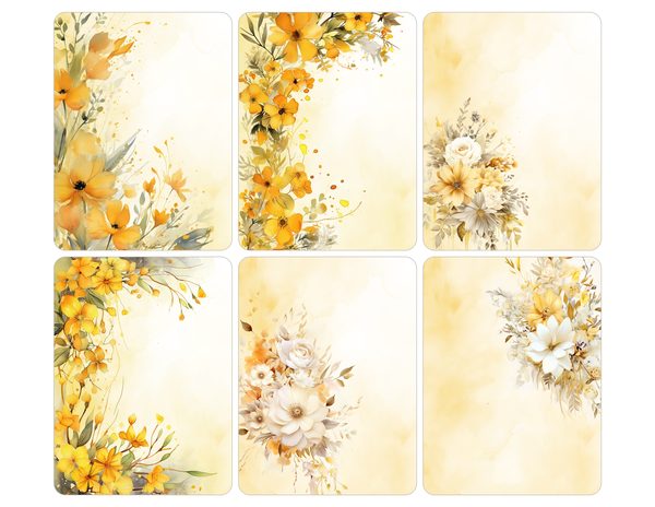 Autumn Garden Watercolor Digital Paper Kit: Printable Papers, Cards, Tags, Ephemera — image 28