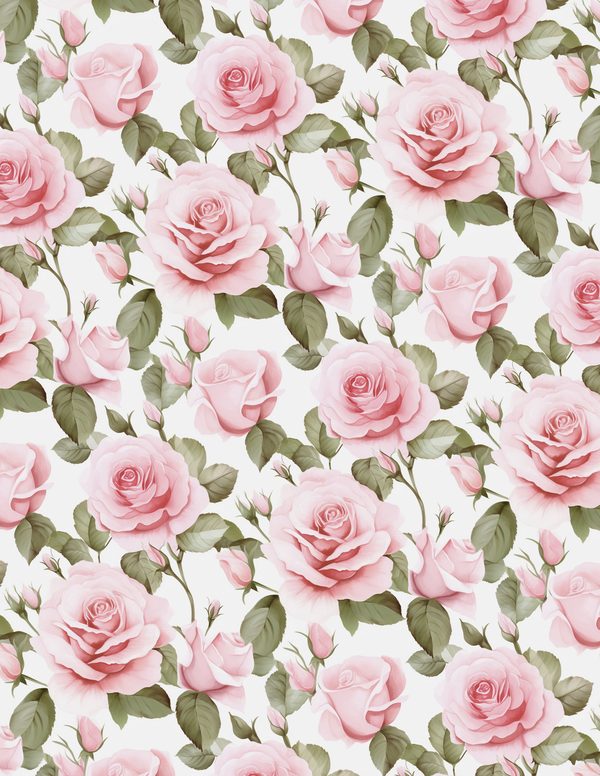 Pink Roses Pastel Watercolor Digital Paper Kit: Printable Papers, Cards, Tags, Ephemera — image 10