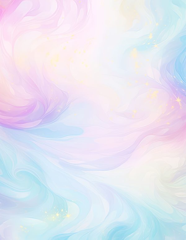 Watercolor Pastel Swirl Stars Background: Scrapbook Background Pages, (10 JPGs, Digital Download, Commercial Use) — image 3