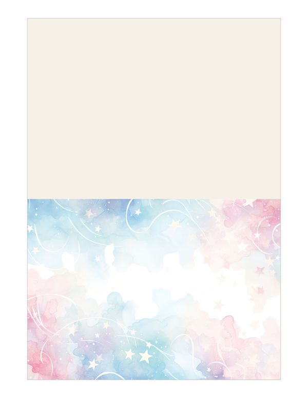 Watercolor Pastel Swirl Stars Background: Scrapbook Background Pages, (10 JPGs, Digital Download, Commercial Use) — image 18