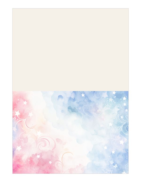 Watercolor Pastel Swirl Stars Background: Scrapbook Background Pages, (10 JPGs, Digital Download, Commercial Use) — image 21