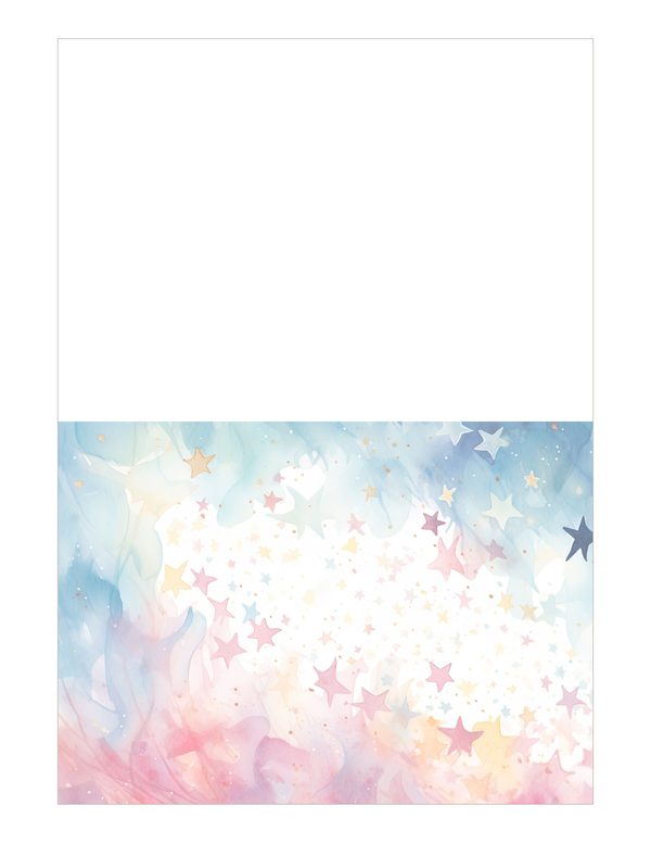 Watercolor Pastel Swirl Stars Background: Scrapbook Background Pages, (10 JPGs, Digital Download, Commercial Use) — image 22