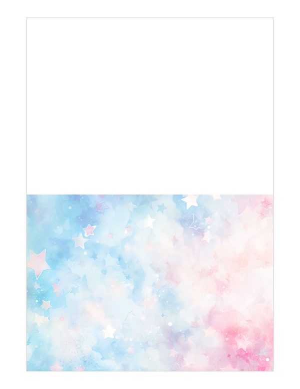 Watercolor Pastel Swirl Stars Background: Scrapbook Background Pages, (10 JPGs, Digital Download, Commercial Use) — image 23