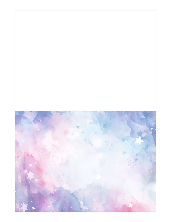 Watercolor Pastel Swirl Stars Background: Scrapbook Background Pages, (10 JPGs, Digital Download, Commercial Use) — image 24