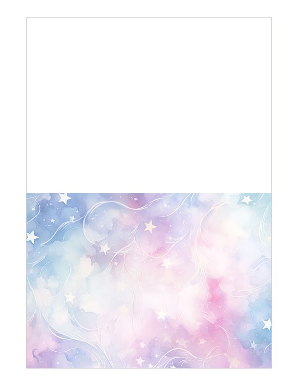 Watercolor Pastel Swirl Stars Background: Scrapbook Background Pages, (10 JPGs, Digital Download, Commercial Use) — image 25