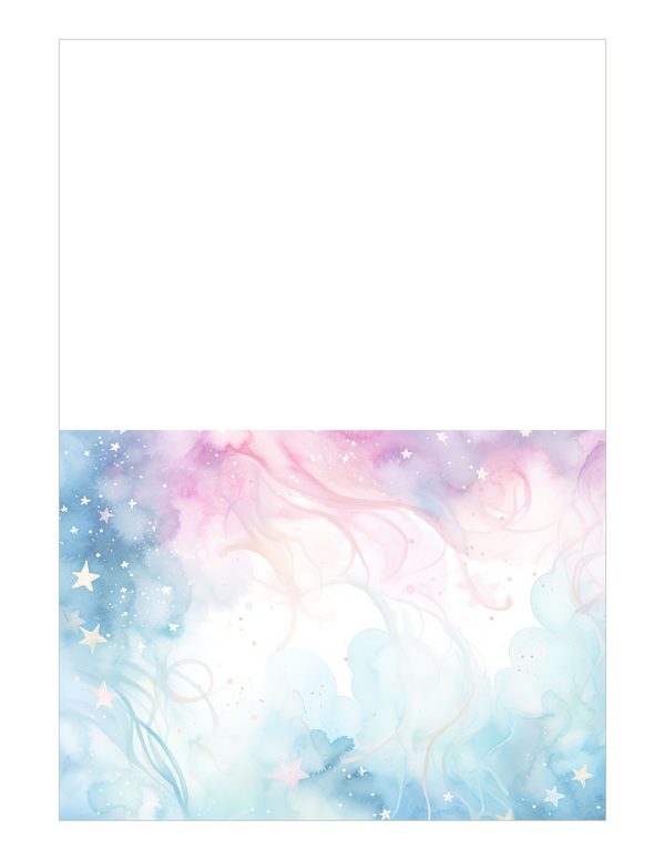 Watercolor Pastel Swirl Stars Background: Scrapbook Background Pages, (10 JPGs, Digital Download, Commercial Use) — image 26