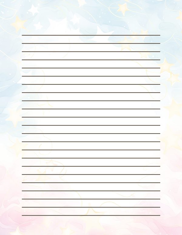 Watercolor Pastel Swirl Stars Background: Scrapbook Background Pages, (10 JPGs, Digital Download, Commercial Use) — image 37