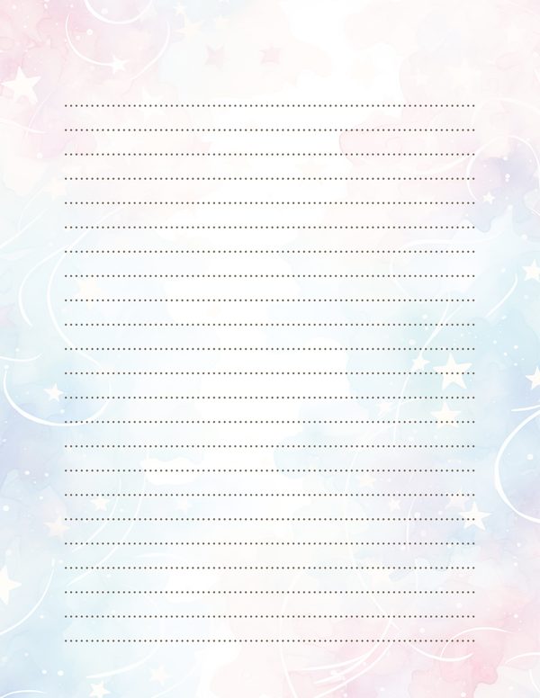 Watercolor Pastel Swirl Stars Background: Scrapbook Background Pages, (10 JPGs, Digital Download, Commercial Use) — image 38
