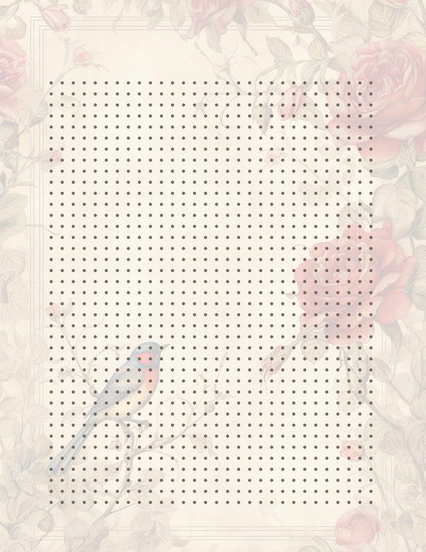 Birds and Roses Watercolor Digital Paper Kit: Printable Papers, Cards, Tags, Ephemera — image 34