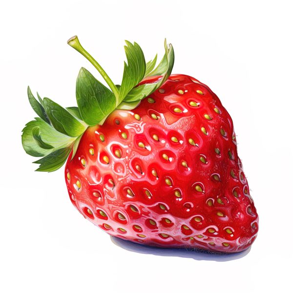 Watercolor Strawberry Clipart: Vivid Fruit Illustrations (JPG, PNG) — image 7