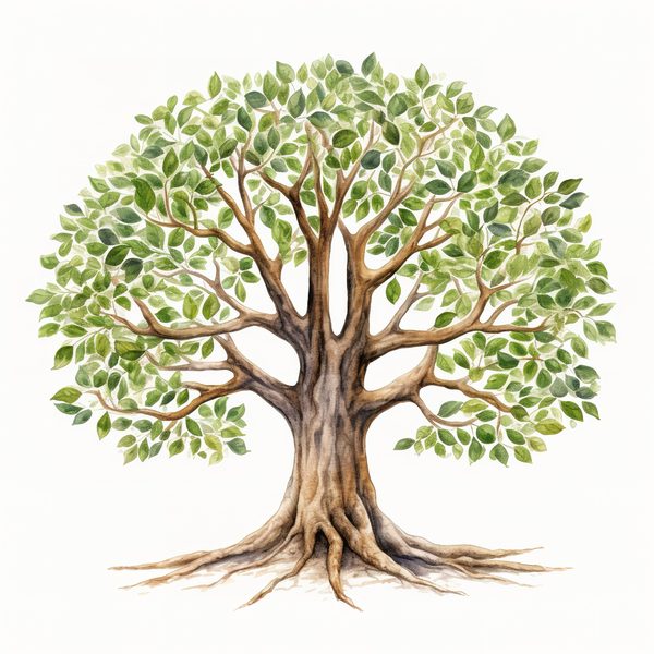 10 Mystical old Tree Clipart with Intricate Roots for Family Tree — image 4