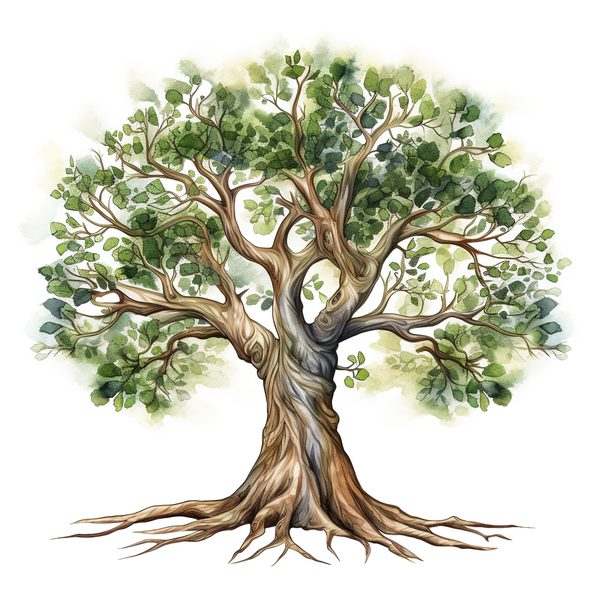 10 Mystical old Tree Clipart with Intricate Roots for Family Tree — image 8
