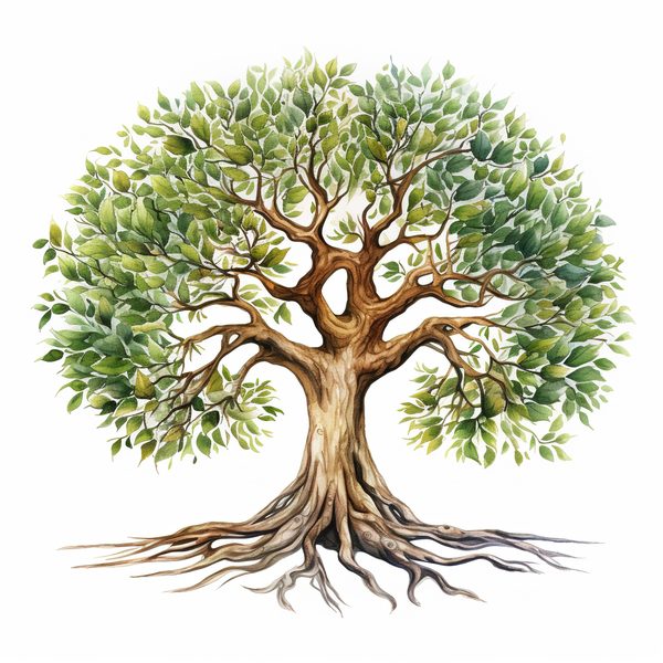 10 Mystical old Tree Clipart with Intricate Roots for Family Tree — image 9