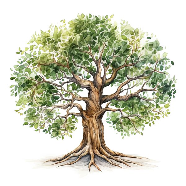 10 Mystical old Tree Clipart with Intricate Roots for Family Tree — image 10