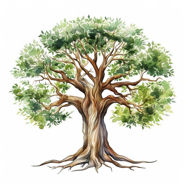 10 Mystical old Tree Clipart with Intricate Roots for Family Tree — image 11