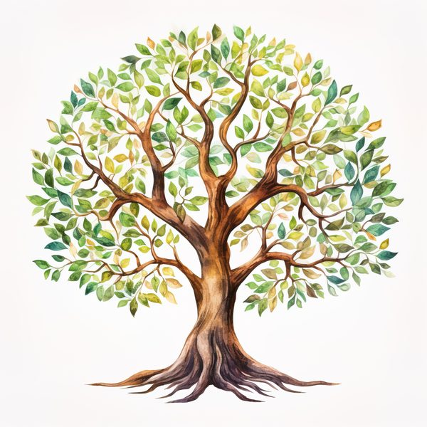 10 Mystical Old Tree in Rainbow Colors : Family Tree PNG, Commercial use — image 5