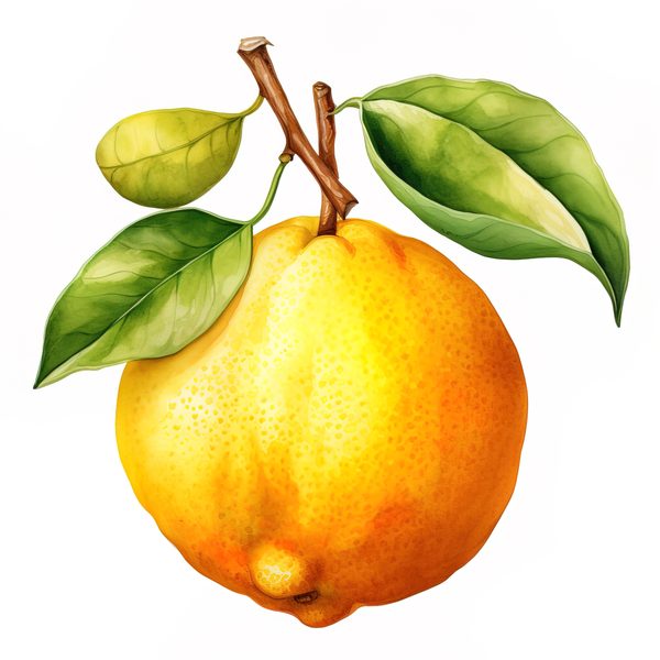 Watercolor Lemon Clipart: Fruit Basket, Lemon Juice (PNG JPG) — image 3