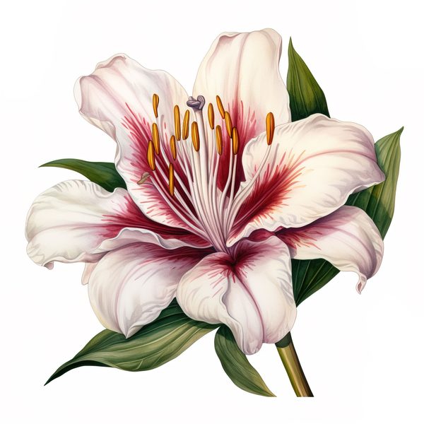 Watercolor Floral Bouquet: Roses & Lilies Clipart (JPG, PNG) — image 12