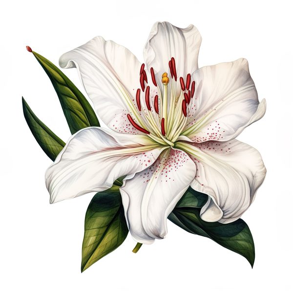 Watercolor Floral Bouquet: Roses & Lilies Clipart (JPG, PNG) — image 14