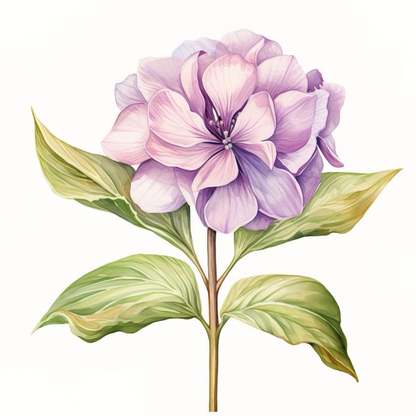 Watercolor Hydrangea Bouquet Clip Art: Floral DIY Graphics (PNG JPG) — image 3